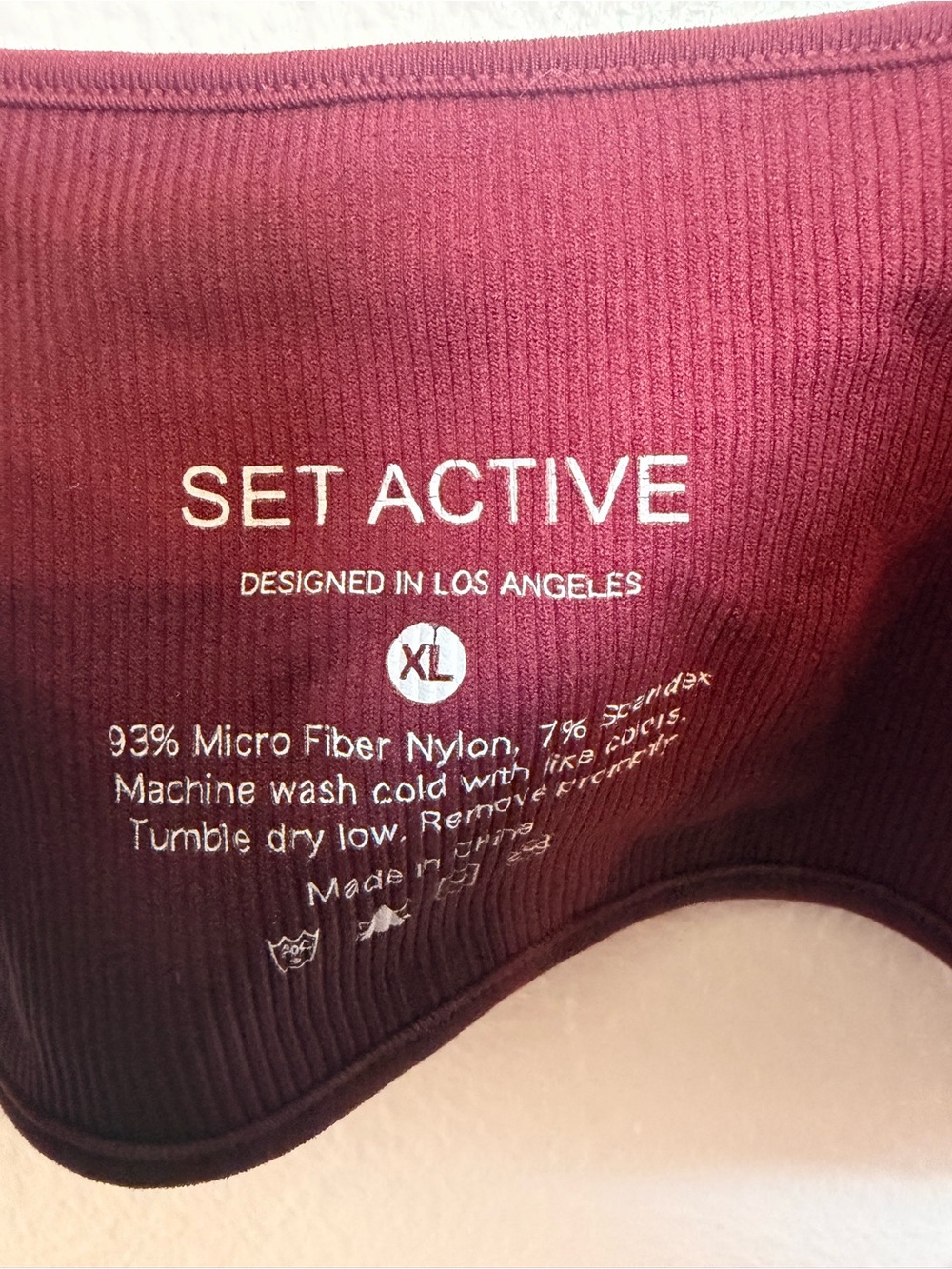 Set Active Seamless Bustier Ribbed Sports Bra XL - Picture 2 of 3
